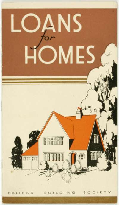 Loans for Homes. Halifax Building Society mortgage leaflet, 1935