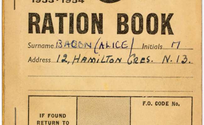 Ration Book|||Ration book, North London