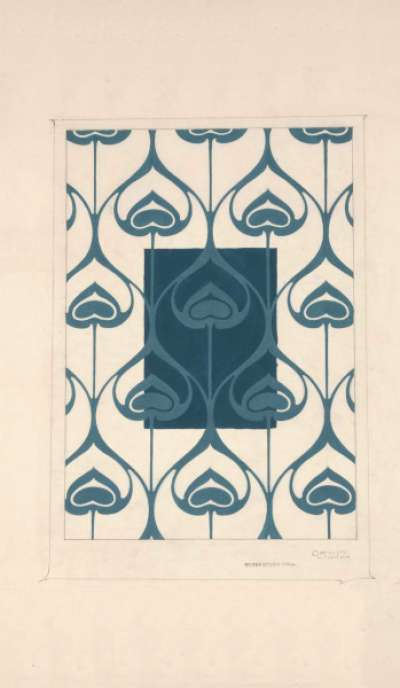 Blue Art Nouveau Design