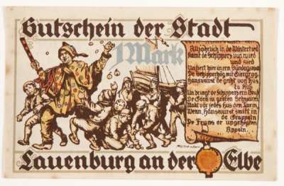 1 Mark Lauenburg an der Elbe notgeld