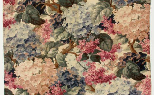 Floral textile sample