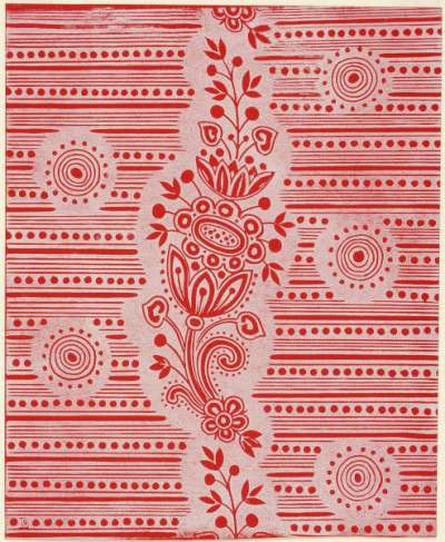 Red and white pattern design