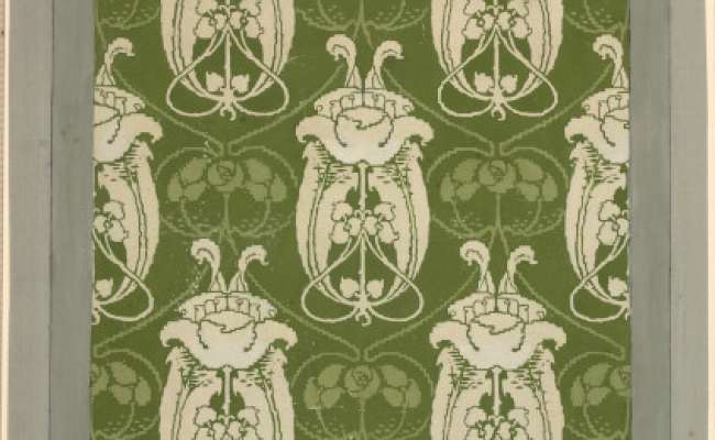 Design for a cheap wallpaper meant to imitate a woven textile
