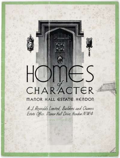 Homes of Character: Manor Hall Estate, Hendon brochure