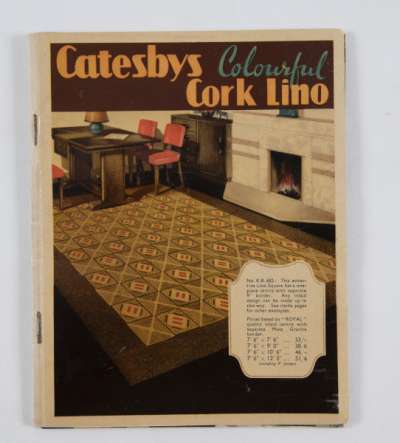 ‘Catesbys colourful cork lino’ Catalogue of Catesby’s cork lino
