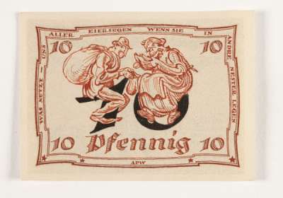 10 Pfennig Arnstadt notgeld