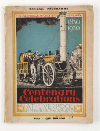 The Book and programme of the Liverpool & Manchester railway centenary LMR 1830 – LMS 1930