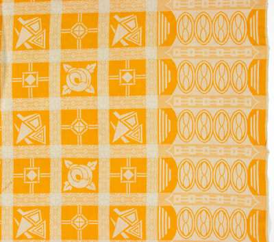 Woven cotton tablecloth, 1952