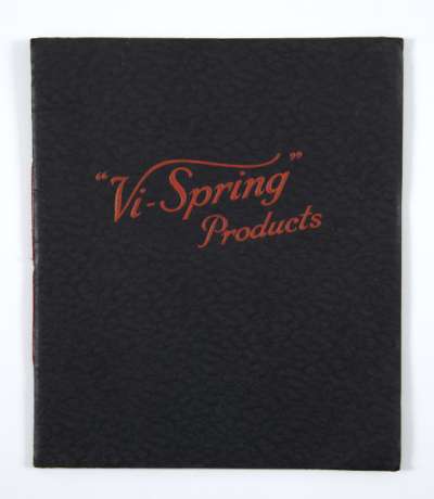 Catalogue for Vi-Springs mattresses, Willesden Junction