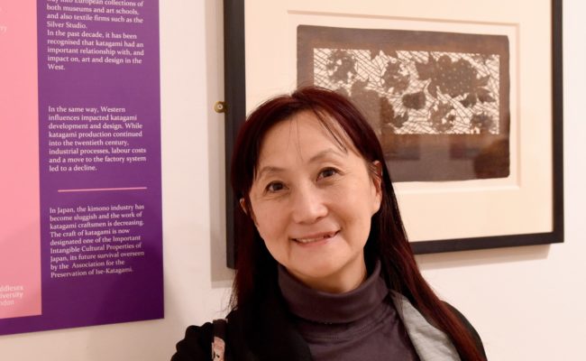 Mamiko Markham, doctoral research on Silver Studio katagami (2022)