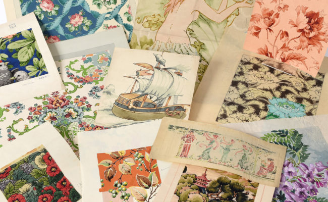 selection of designs for textiles and wallpaper