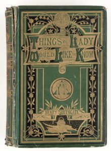 image of the cover a book called things a lady would like to know