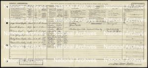 extract from the 1921 Census, courtesy of The National Archives