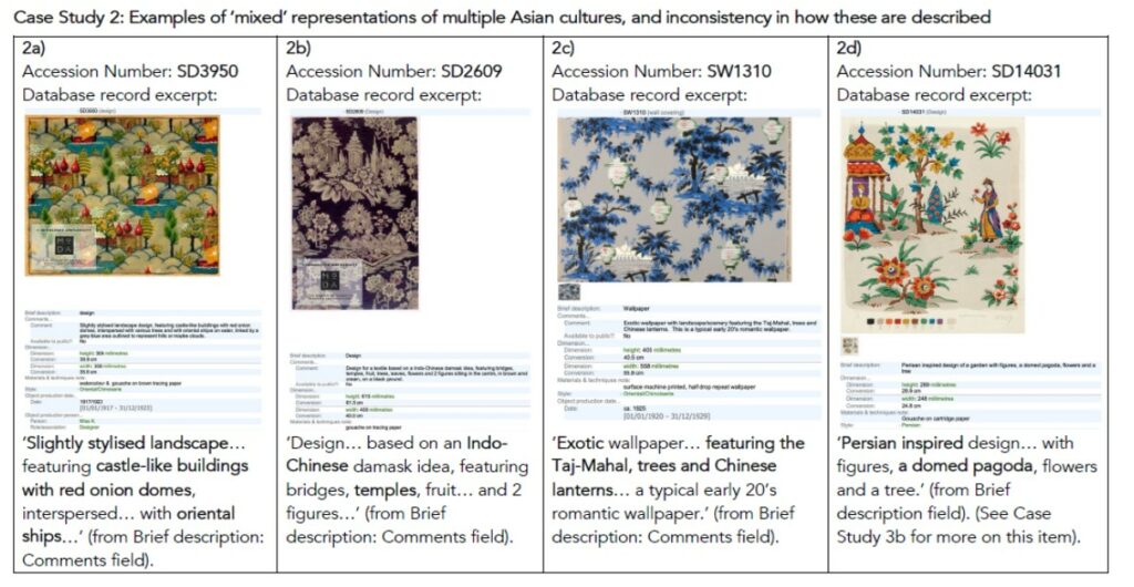 Case Study 2: Examples of ‘mixed’ representations of multiple Asian cultures, and inconsistency in how these are described